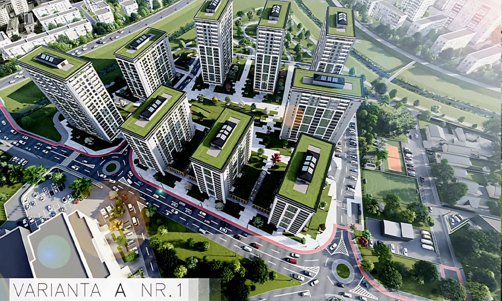 Complexul de Blocuri Inalte cu apartamente noi din Cicoarei, Transforma Orasul Iasi