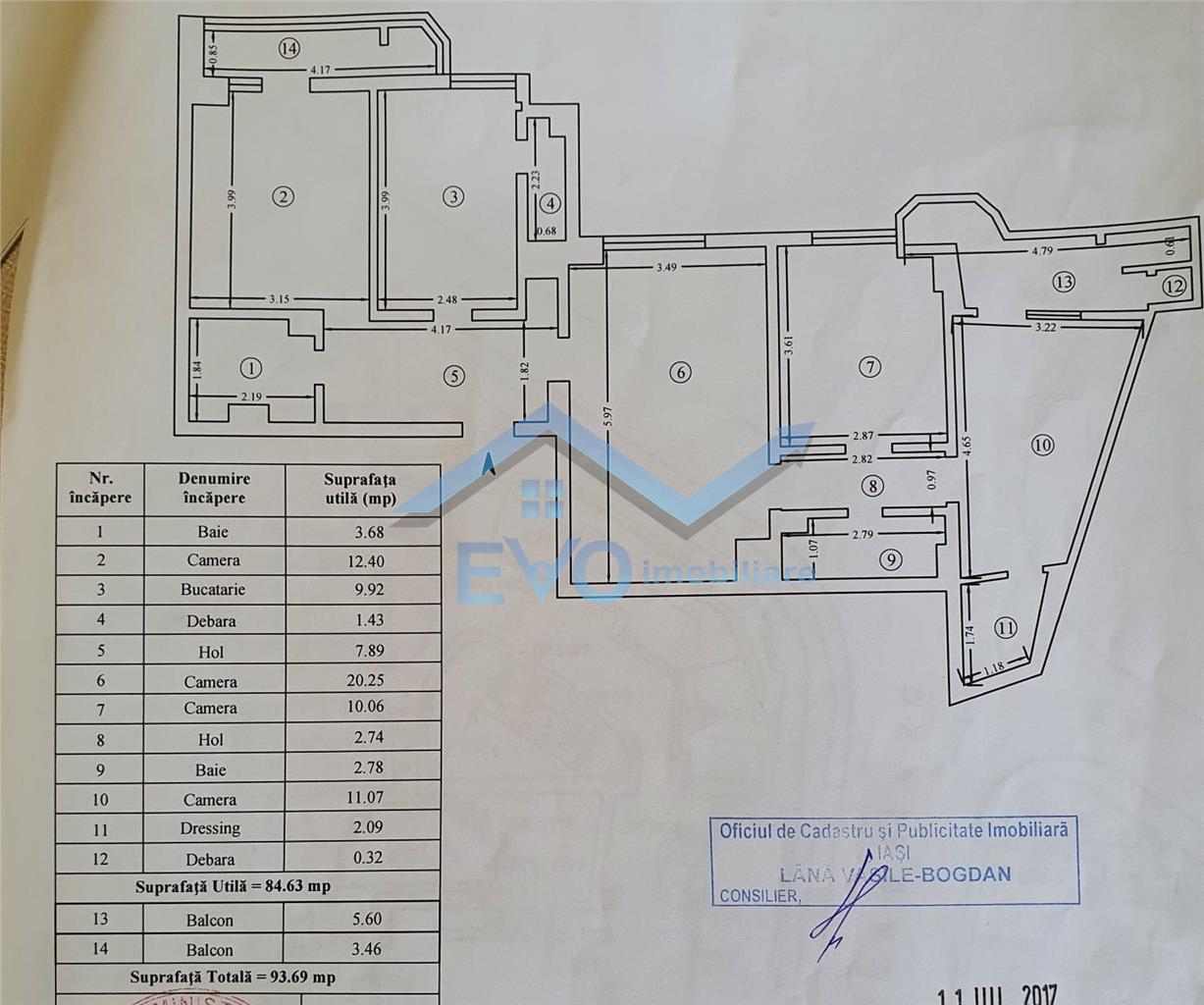 Apartament 4 camere, 2 bai, 2 balcoane, bloc din 1989, Zimbru