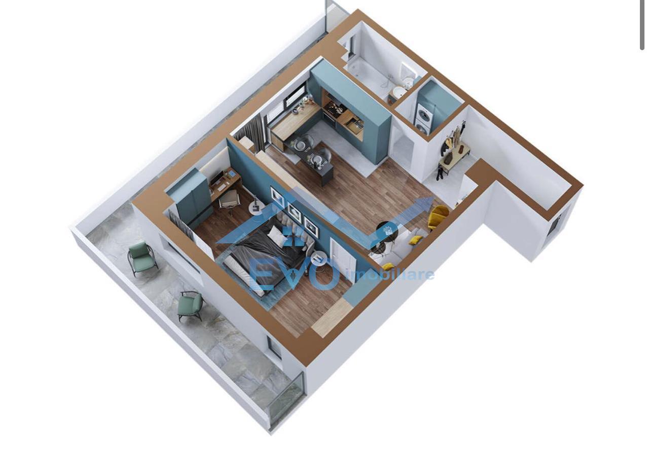 Apartament 2 camere TIP 4A, 79.2mp, bloc nou 2021