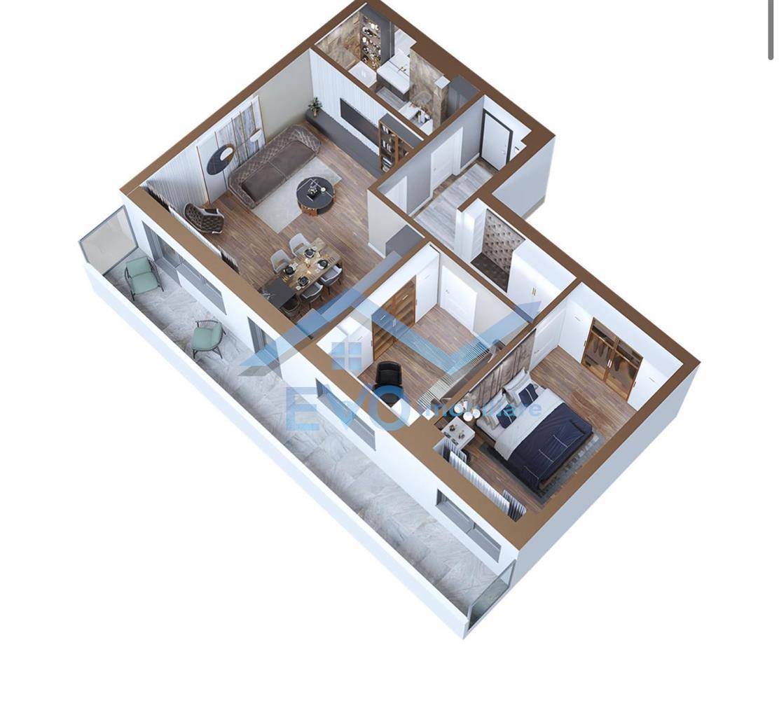 Apartament 3 camere TIP 3A, 88mp, bloc nou 2021
