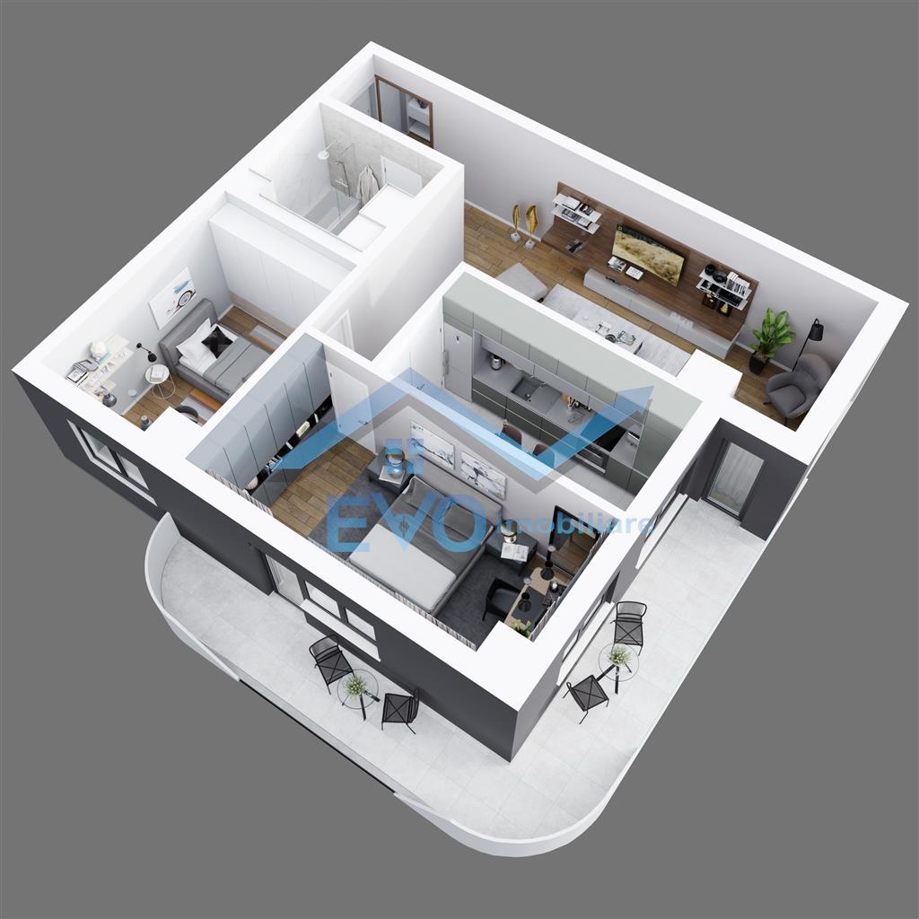 Apartament nou, 3 camere, decomandat, 83.07 mp, 0 comision Tatarasi