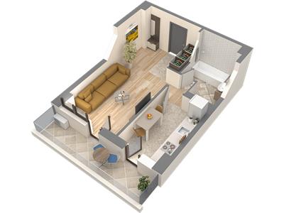 Apartamente 1 camera, bloc nou in Nicolina, ideale pentru investitie