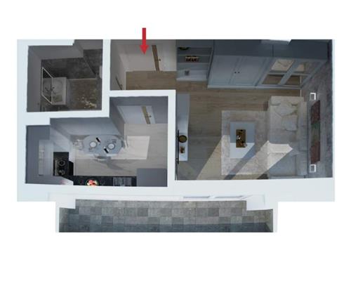 Apartament 1 camera, 42 mp, bloc nou, Poitiers - Manta Rosie