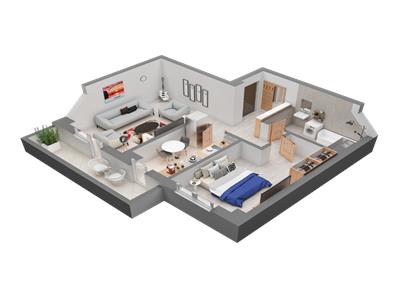 Vanzare apartament 2 camere nou, in Iasi, zona Dacia, 0 Comision