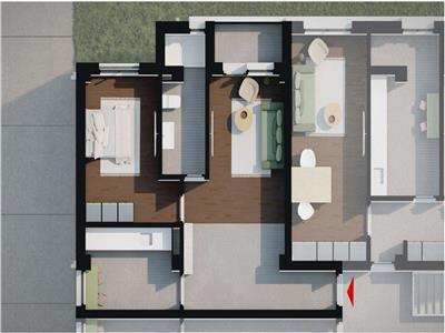 Apartament 2 camere, 52 mp, Valea Adanca, Finalizare August 2022